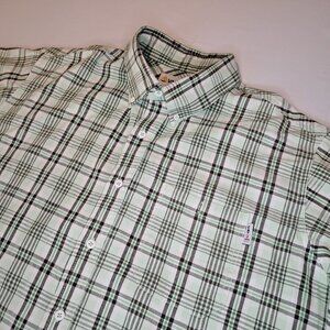 Vanlens Mens Size 4XL FR Plaid Flannel Shirt CAT 2 Flame Resistant Workwear